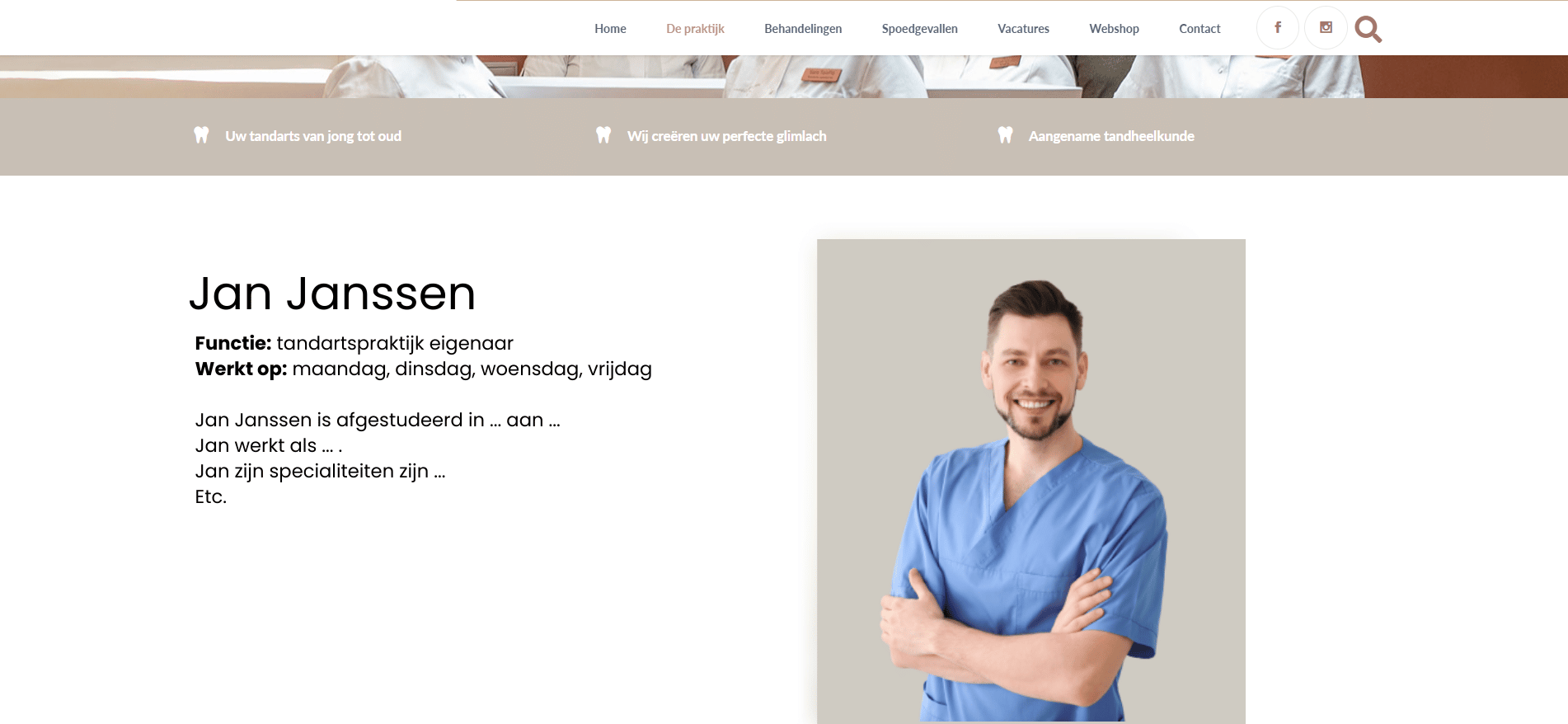 Website laten maken tandartspraktijk