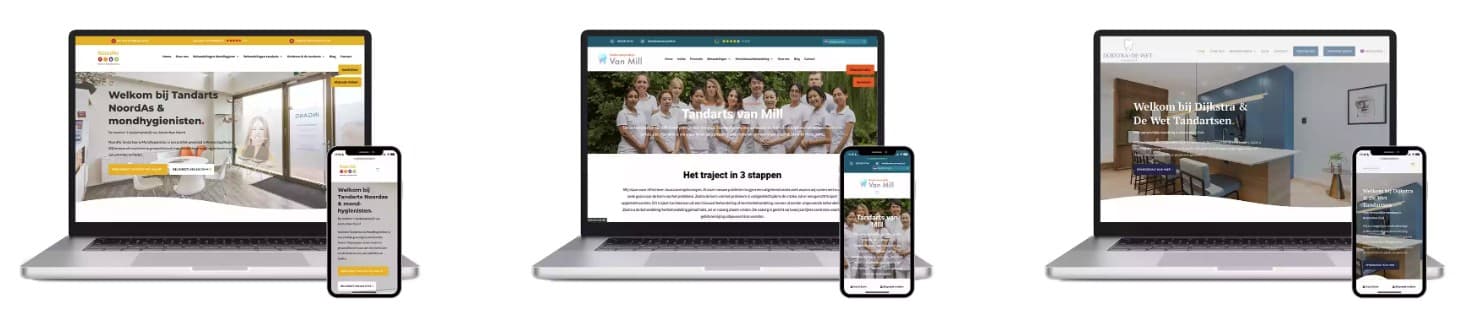 Voorbeelden websites tandarts